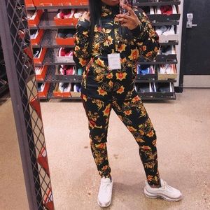 Nike floral joggers